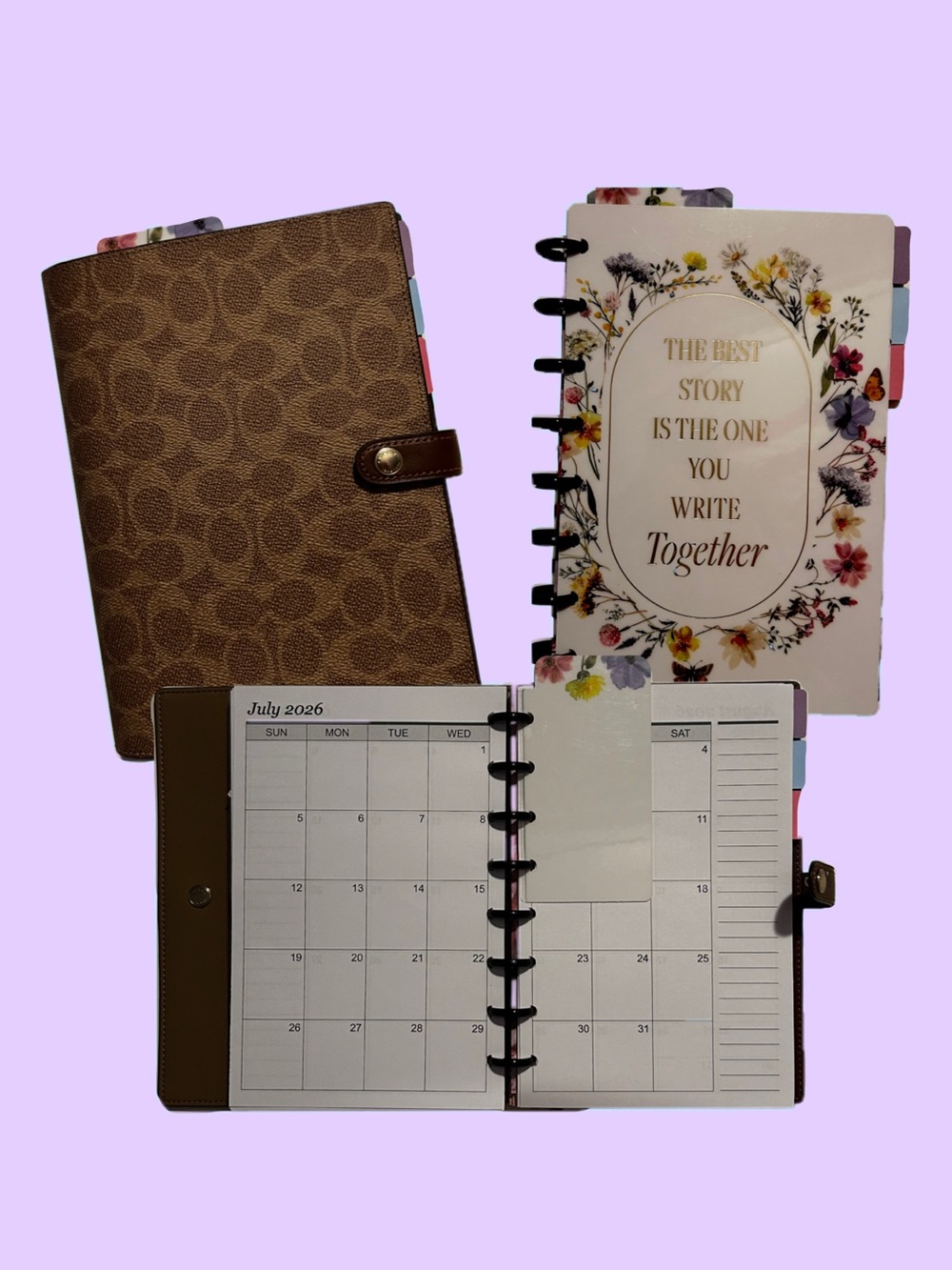 Planner / Agenda insert for Coach notebook cover